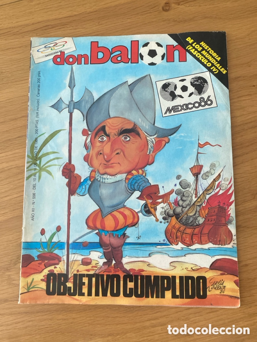 Coleccionismo deportivo: Don bal&oacute;n 556 - Fasc&iacute;culo historia mundiales - Mexico 86 - Mexico 86 - Espa&ntilde;a - Xerez - Borghi