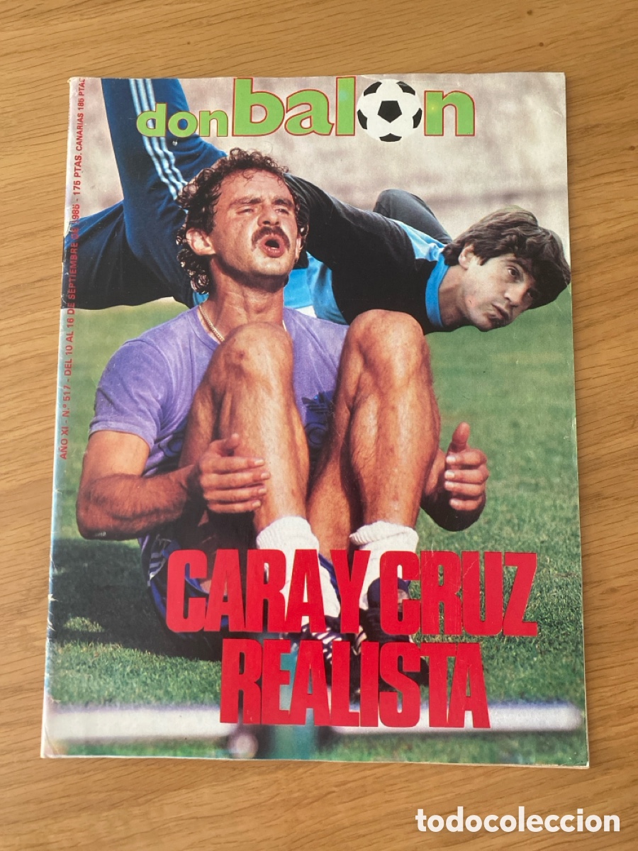 Coleccionismo deportivo: Don bal&oacute;n 517 - Real Sociedad - Racing - Betis - Arconada - Rivales europeos - Fernando Martin