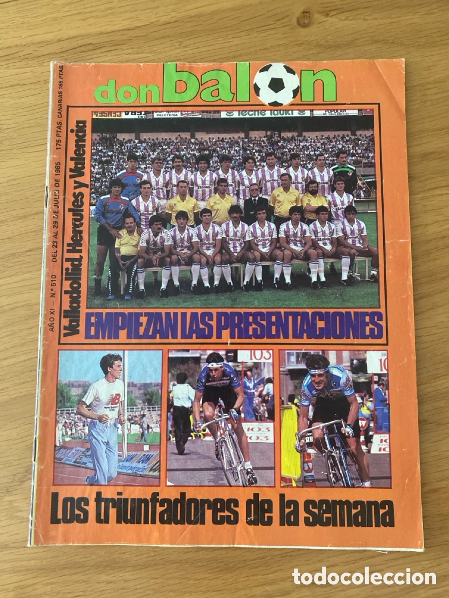 Coleccionismo deportivo: Don bal&oacute;n 510 - Sporting - Valladolid - H&eacute;rcules - Valencia - Calcio Italia - Mexico 86
