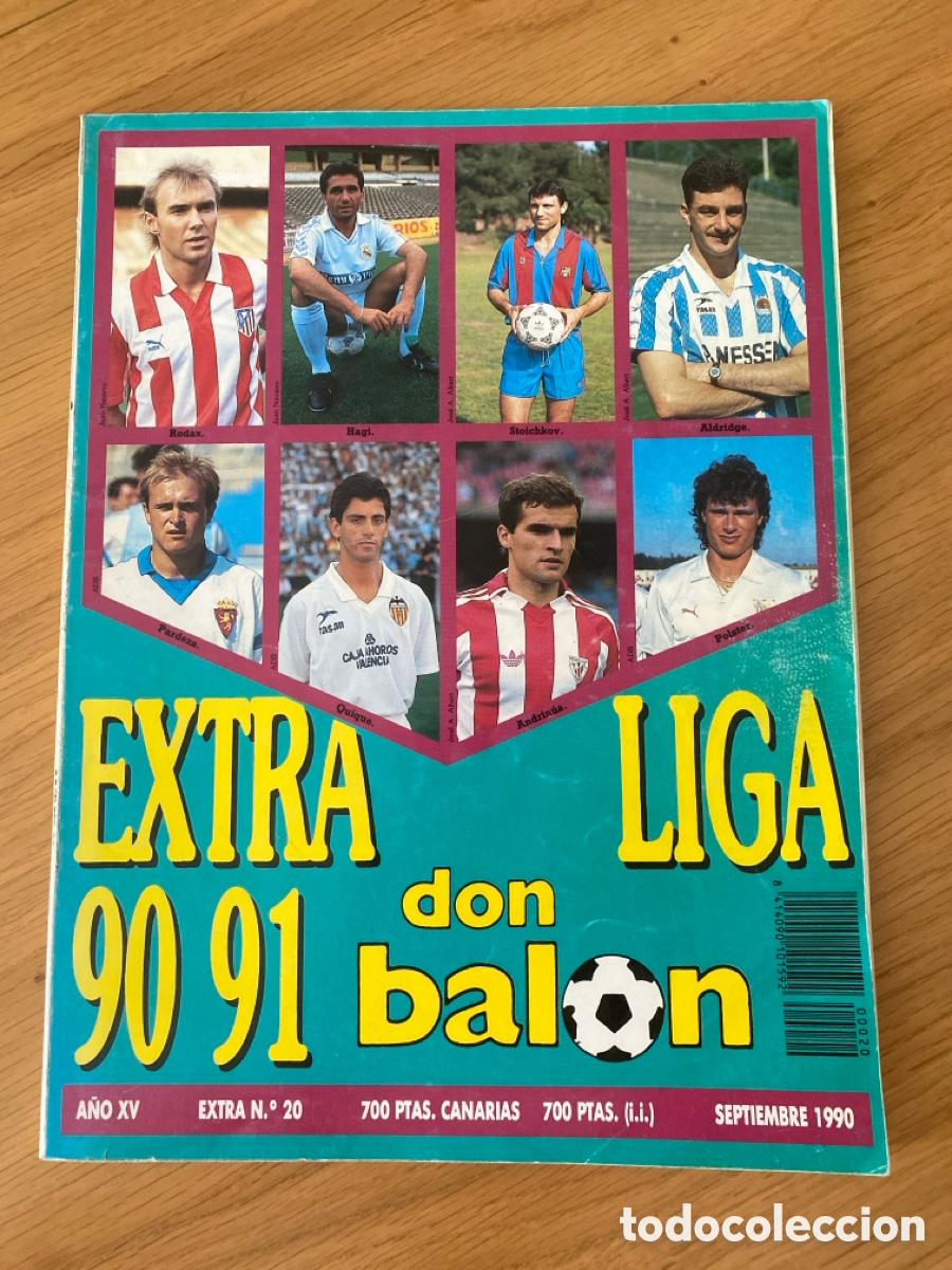 Coleccionismo deportivo: Extra liga f&uacute;tbol don bal&oacute;n n&uacute;mero 20 temporada 90-91 1990/1991 Album revista