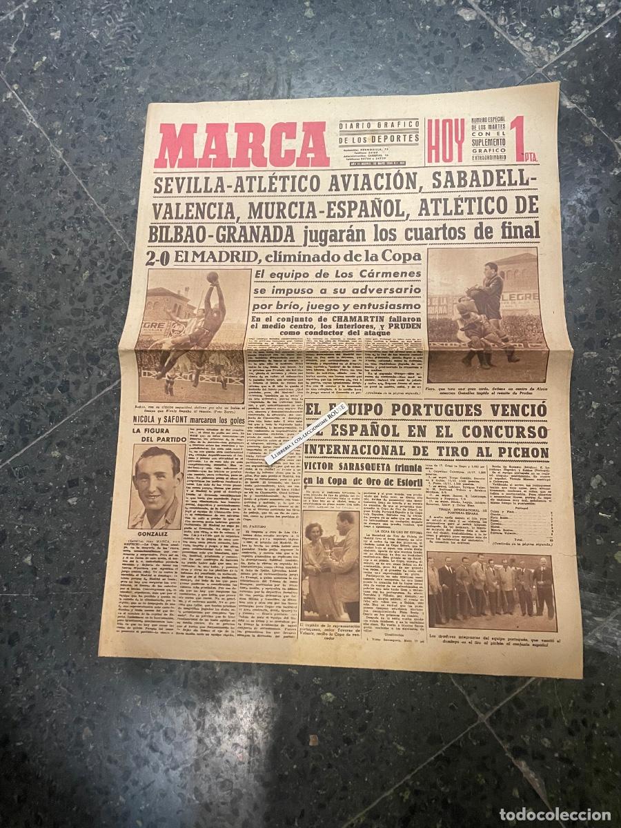 Coleccionismo deportivo: MARCA - DIARIO GRAFICO DE LOS DEPORTES N&ordm; ESPECIAL DE LOS MARTES A&Ntilde;O III 23 MAYO 1944 N&ordm; 464