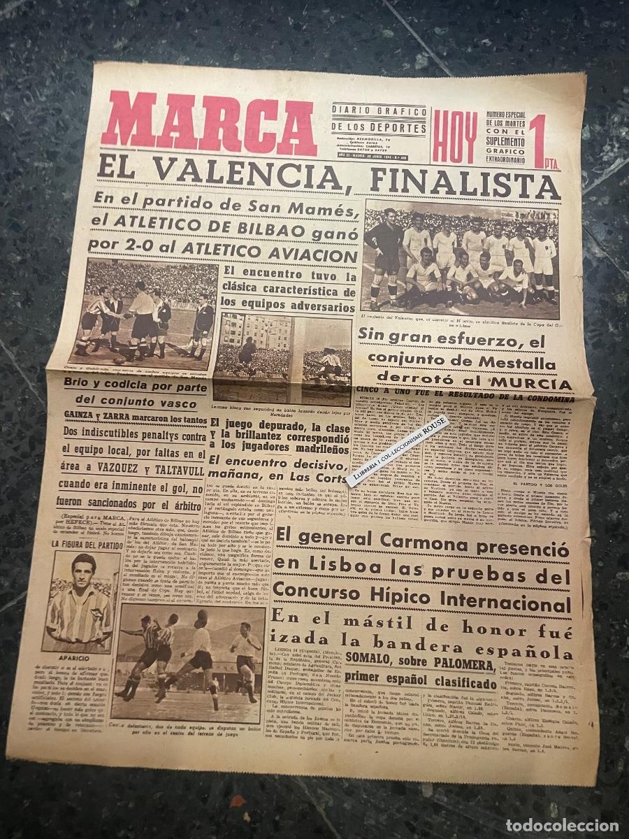 Coleccionismo deportivo: MARCA - DIARIO GRAFICO DE LOS DEPORTES N&ordm; ESPECIAL DE LOS MARTES A&Ntilde;O III - 20 JUNIO 1944 N&ordm; 488