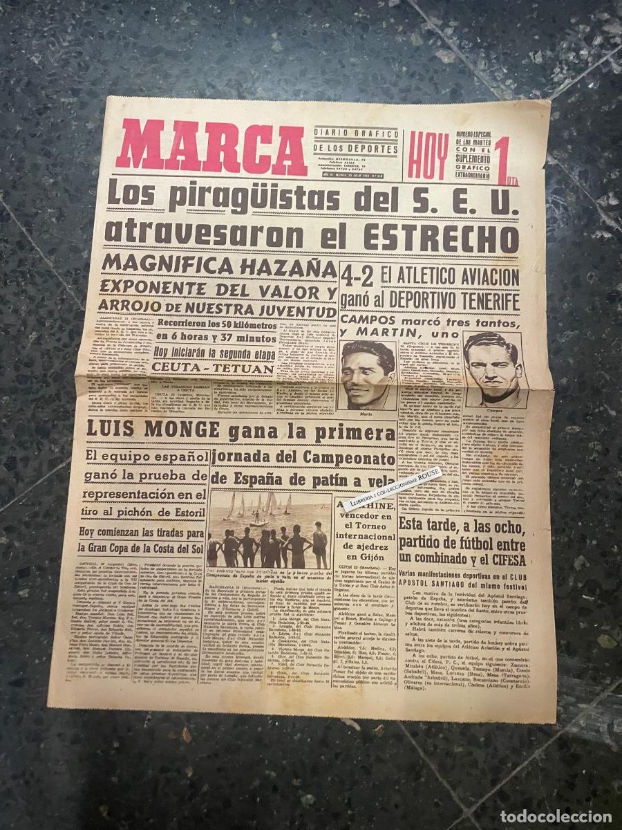 Coleccionismo deportivo: MARCA - DIARIO GRAFICO DE LOS DEPORTES N&ordm; ESPECIAL DE LOS MARTES A&Ntilde;O III - 25 JULIO 1944 - N&ordm; 518