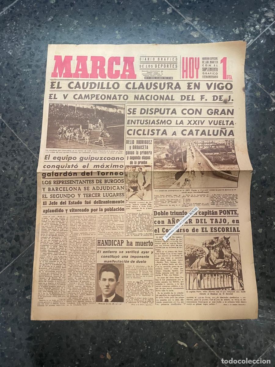 Coleccionismo deportivo: MARCA - DIARIO GRAFICO DE LOS DEPORTES N&ordm; ESPECIAL DE LOS MARTES A&Ntilde;O III - 29 AGOSTO 1944 - N&ordm; 548