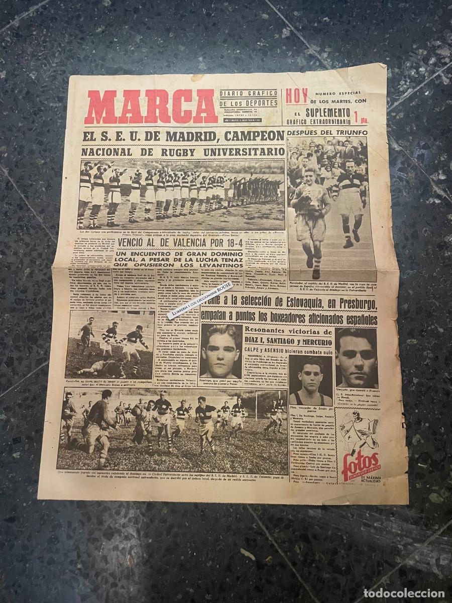Coleccionismo deportivo: MARCA - DIARIO GRAFICO DE LOS DEPORTES N&ordm; ESPECIAL DE LOS MARTES A&Ntilde;O III - 6 JULIO - 1943 N&ordm; 180