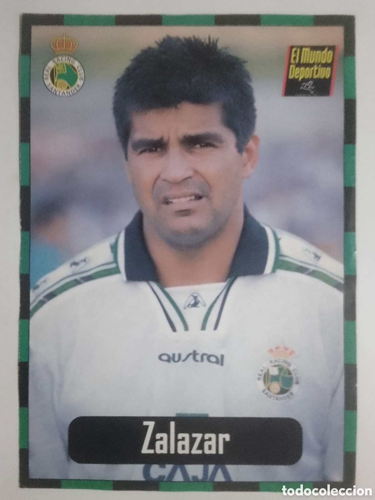 Coleccionismo deportivo: Lamina El Mundo Deportivo Colecci&oacute;n Racing n&deg; 3 Zalazar.