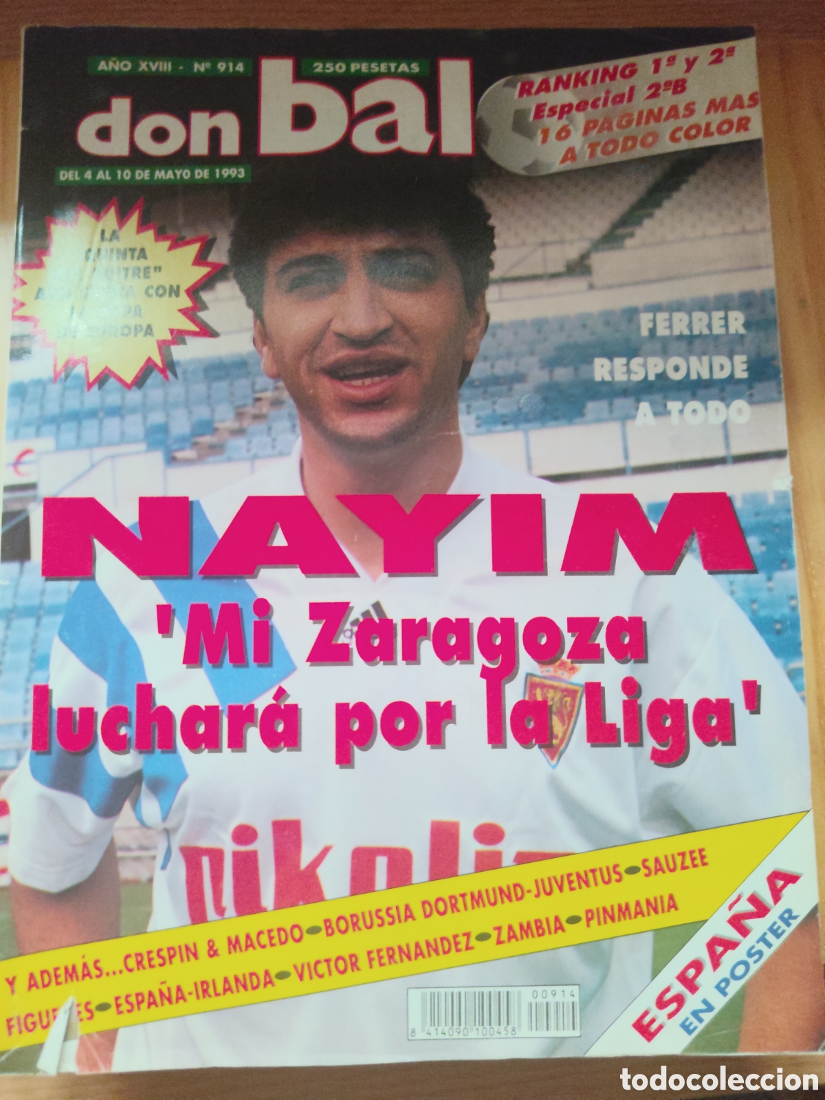 Coleccionismo deportivo: Revista Don Bal&oacute;n 914 con regalo de n&uacute;mero 861