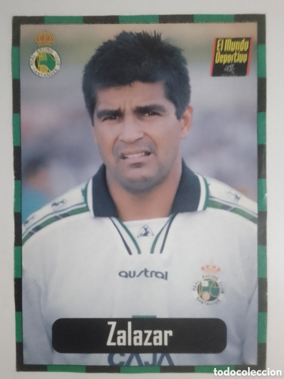 Coleccionismo deportivo: Lamina El Mundo Deportivo Colecci&oacute;n Racing n&deg; 3 Zalazar.