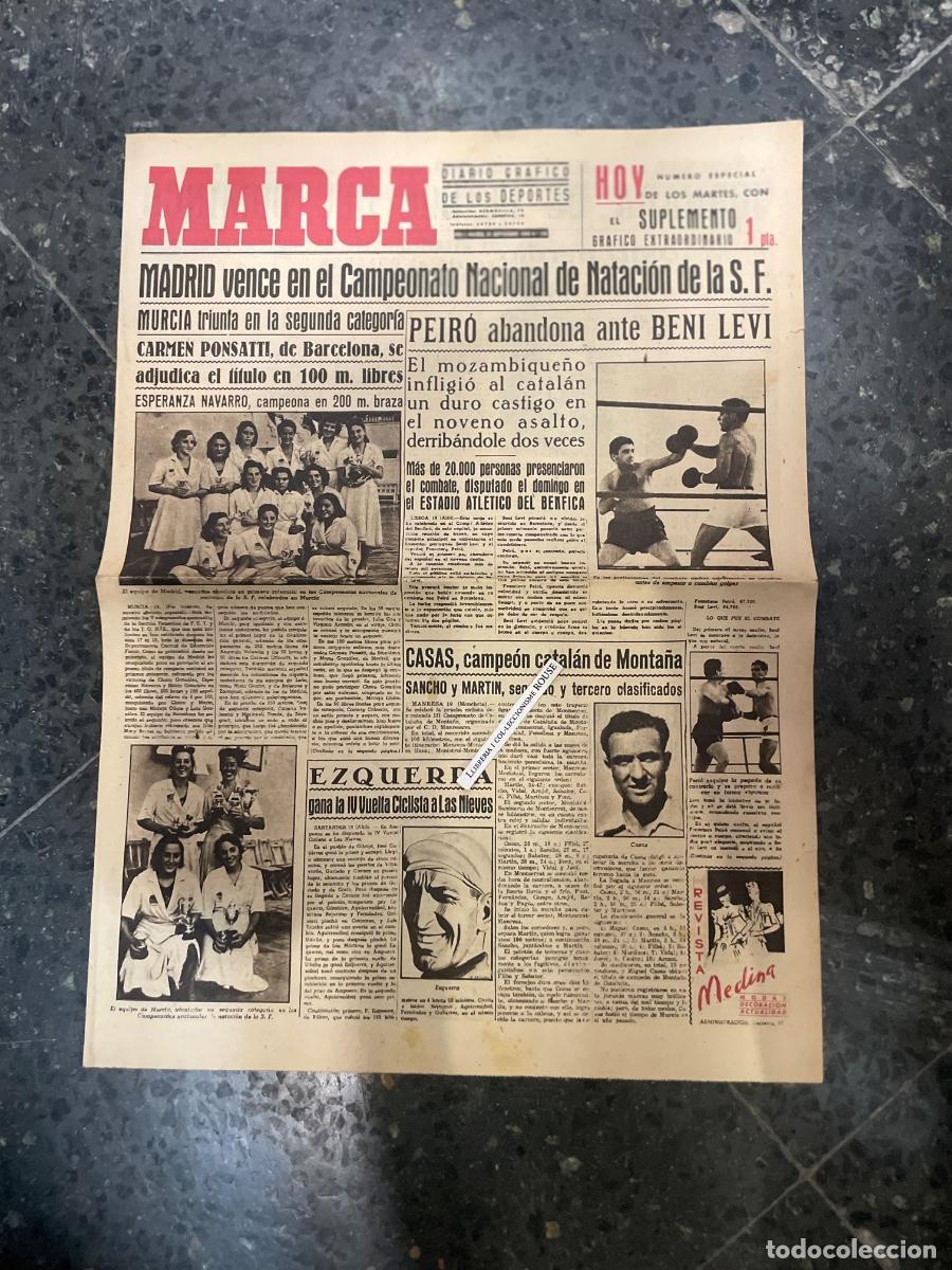Coleccionismo deportivo: MARCA - DIARIO GRAFICO DE LOS DEPORTES N&ordm; ESPECIAL DE LOS MARTES A&Ntilde;O II - 21 SEPTIEMBRE 1943 N&ordm; 256