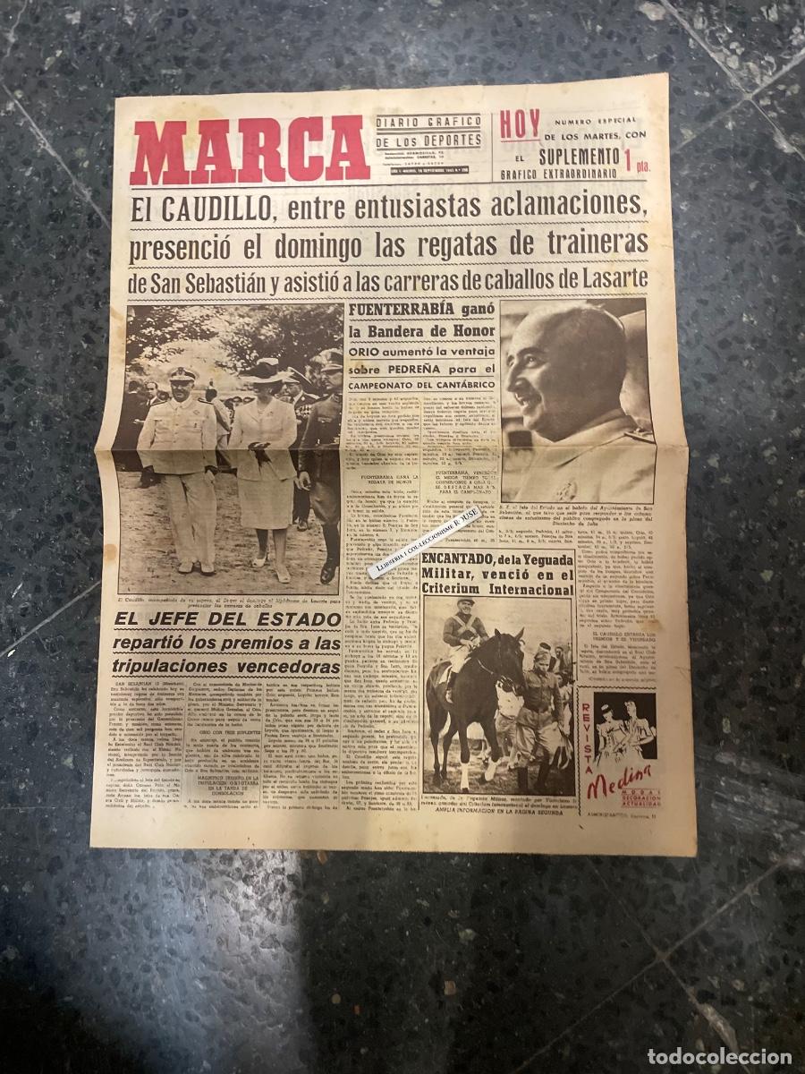 Coleccionismo deportivo: MARCA - DIARIO GRAFICO DE LOS DEPORTES N&ordm; ESPECIAL DE LOS MARTES A&Ntilde;O II - 14 SEPTIEMBRE 1943 N&ordm; 250