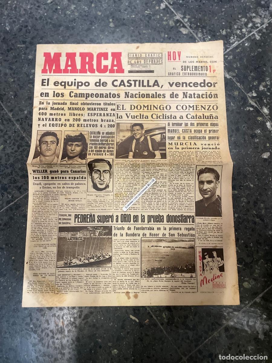 Coleccionismo deportivo: MARCA - DIARIO GRAFICO DE LOS DEPORTES N&ordm; ESPECIAL DE LOS MARTES A&Ntilde;O II - 7 SEPTIEMBRE 1943 N&ordm; 244