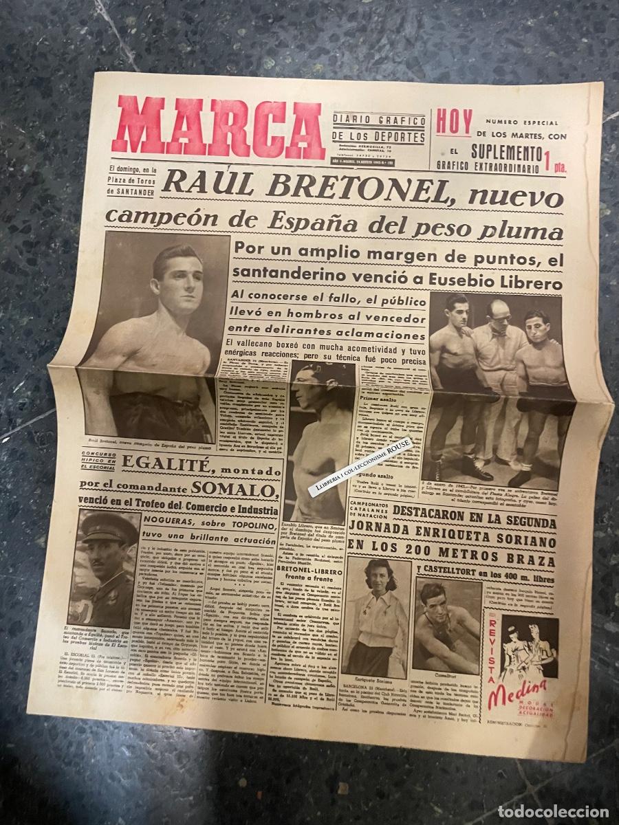 Coleccionismo deportivo: MARCA - DIARIO GRAFICO DE LOS DEPORTES N&ordm; ESPECIAL DE LOS MARTES A&Ntilde;O II - 24 AGOSTO 1943 N&ordm; 232