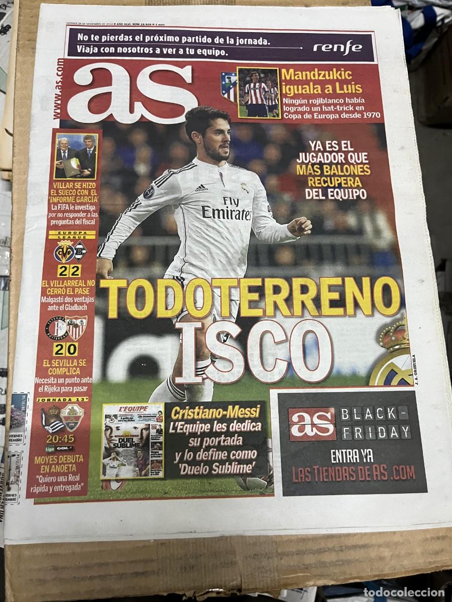 Sammelleidenschaft Sport: AS (28-11-2014) ISCO MANDZUKIC VILLARREAL 2-2 BORUSSIA MONCHENGLADBACH FEYENOORD 2-0 SEVILLA