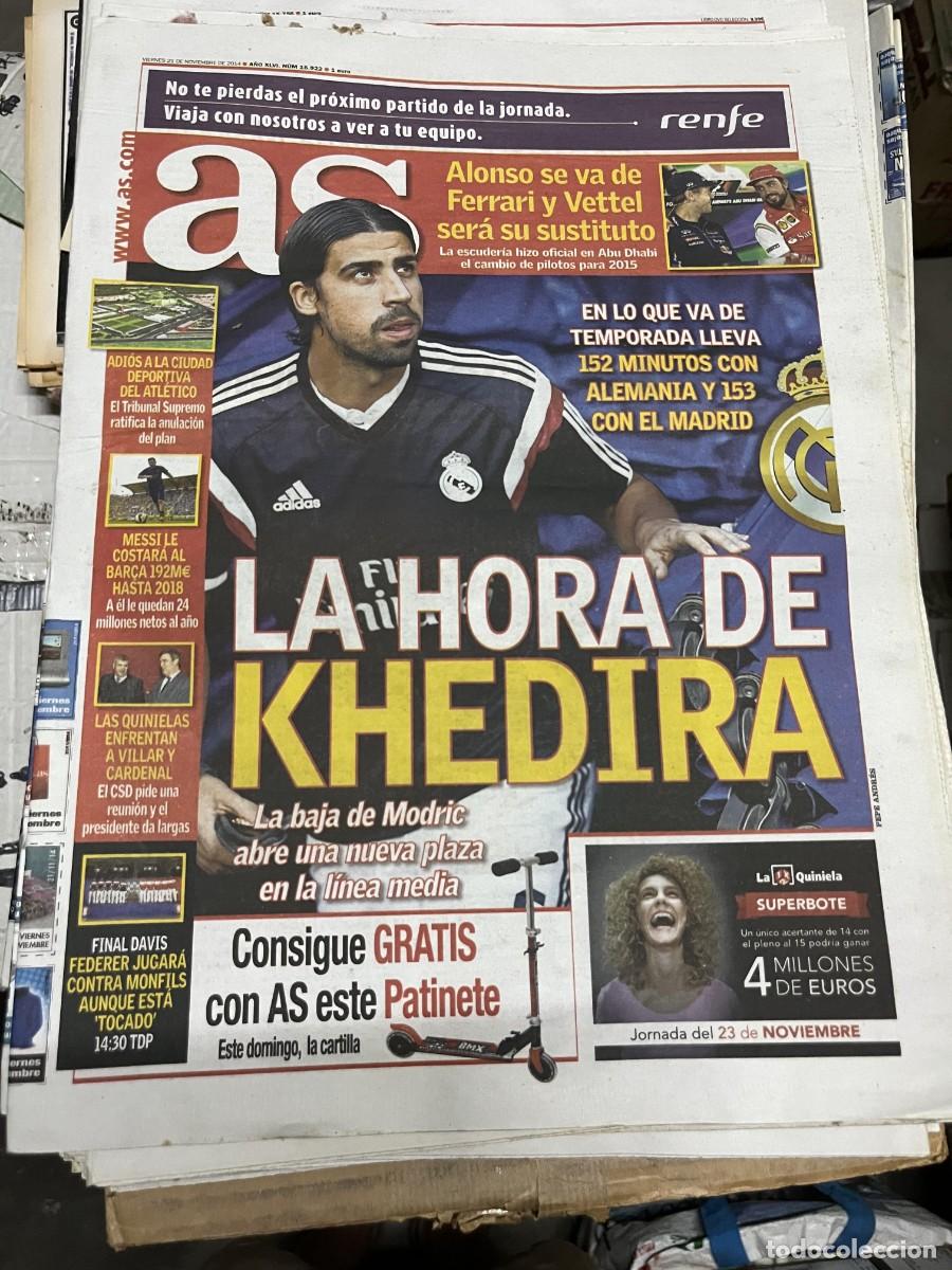 Sammelleidenschaft Sport: AS (21-11-2014) KHEDIRA FERNANDO ALONSO FORMULA 1 VETTEL MODRIC REAL MADRID