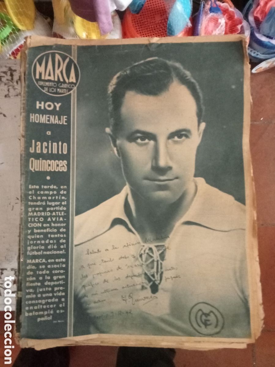 Coleccionismo deportivo: marca suplemento grafico de los martes 8 Diciembre 1942