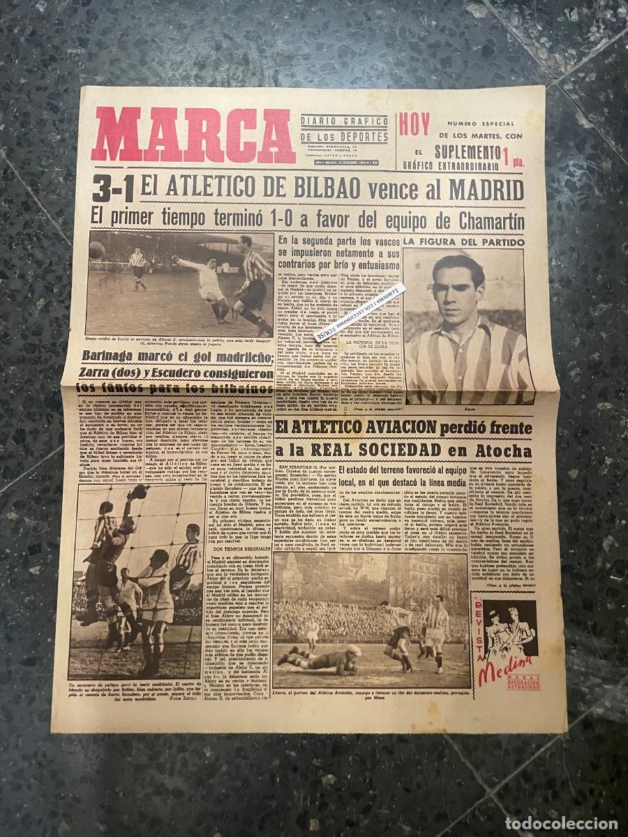 Coleccionismo deportivo: MARCA - DIARIO GRAFICO DE LOS DEPORTES N&ordm; ESPECIAL DE LOS MARTES A&Ntilde;O II - 14 DICIEMBRE 1943 N&ordm; 328