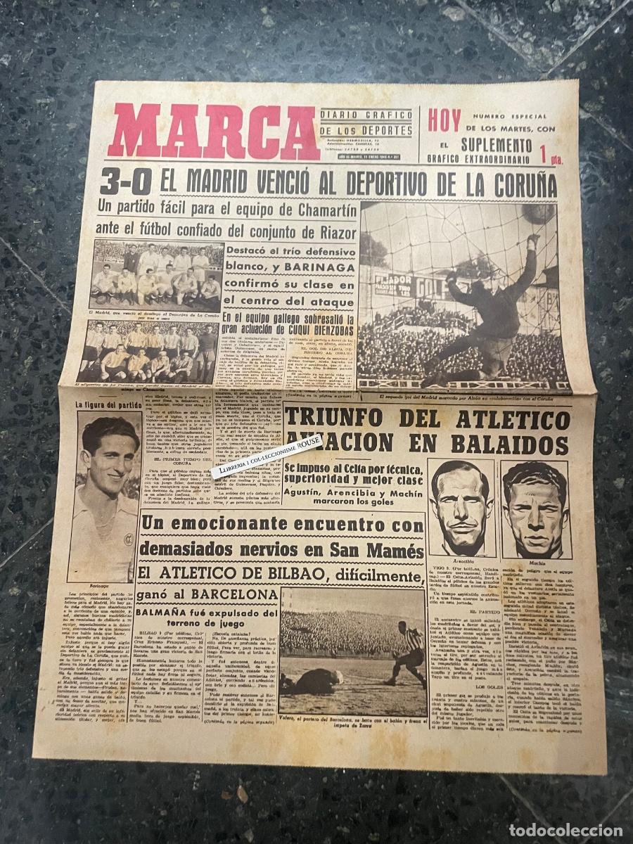 Coleccionismo deportivo: MARCA - DIARIO GRAFICO DE LOS DEPORTES N&ordm; ESPECIAL DE LOS MARTES A&Ntilde;O III - 11 ENERO 1944 N&ordm; 351