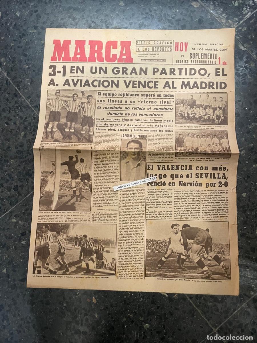 Coleccionismo deportivo: MARCA - DIARIO GRAFICO DE LOS DEPORTES N&ordm; ESPECIAL DE LOS MARTES A&Ntilde;O III - 1 FEBRERO 1944 N&ordm; 369