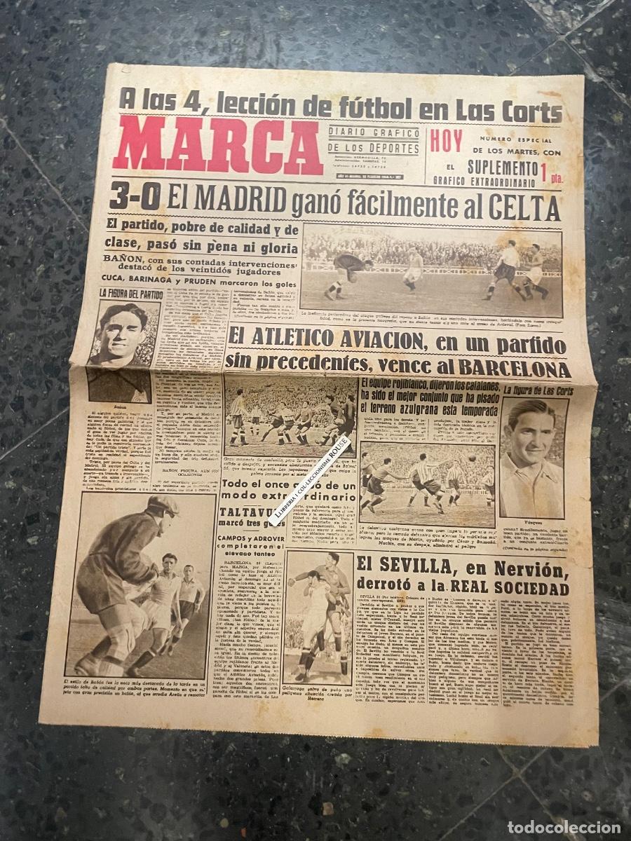 Coleccionismo deportivo: MARCA - DIARIO GRAFICO DE LOS DEPORTES N&ordm; ESPECIAL DE LOS MARTES A&Ntilde;O III - 22 FEBRERO 1944 N&ordm; 387