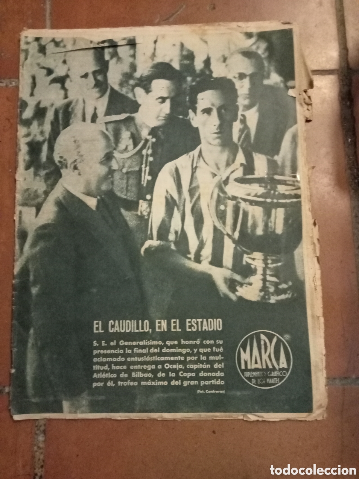 Coleccionismo deportivo: marca suplemento grafico de los martes 22 Junio 1943 n&ordm; 30