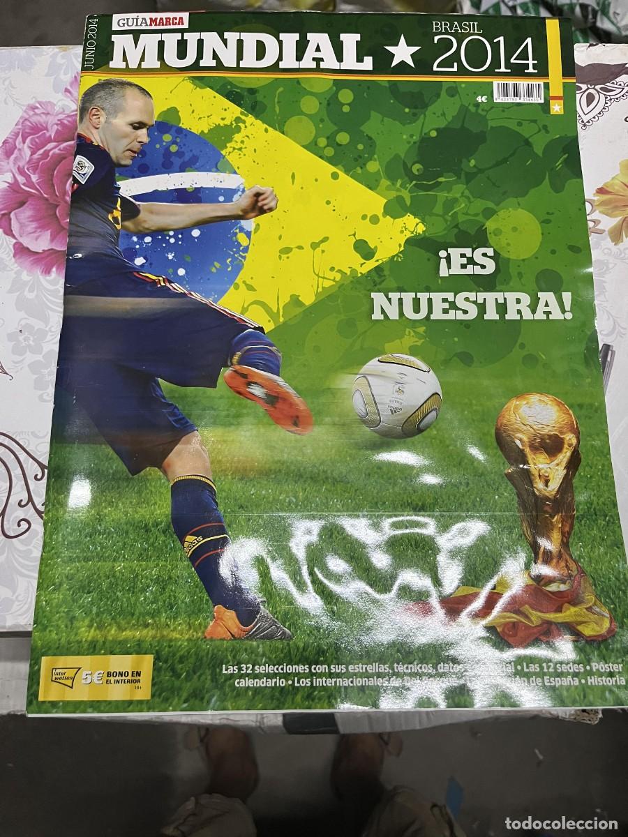 Coleccionismo deportivo: REVISTA GUIA MARCA MUNDIAL BRASIL 14 2014 ANDRES INIESTA ESPA&Ntilde;A SELECCION ESPA&Ntilde;OLA