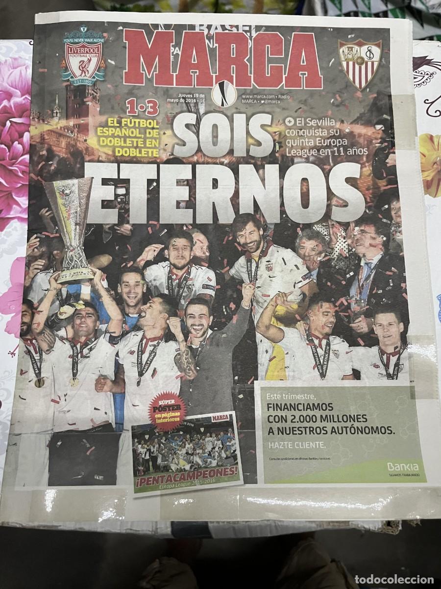 Coleccionismo deportivo: MARCA (19-5-2016) CAMPEON FINAL UEFA EUROPA LEAGUE SEVILLA 3-1 LIVERPOOL