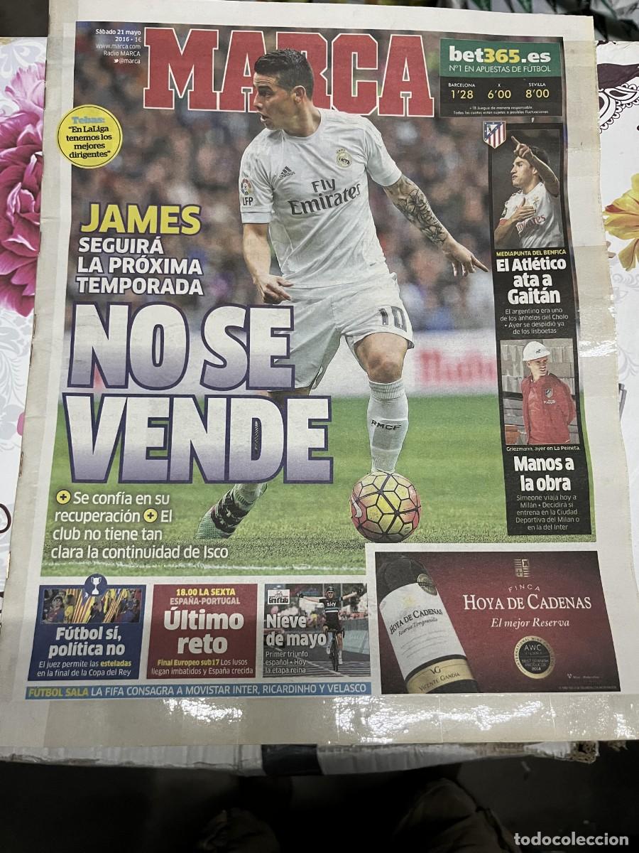 Coleccionismo deportivo: MARCA (21-5-2016) JAMES RODRIGUEZ GAITAN FICHAJE ATLETICO MADRID ISCO