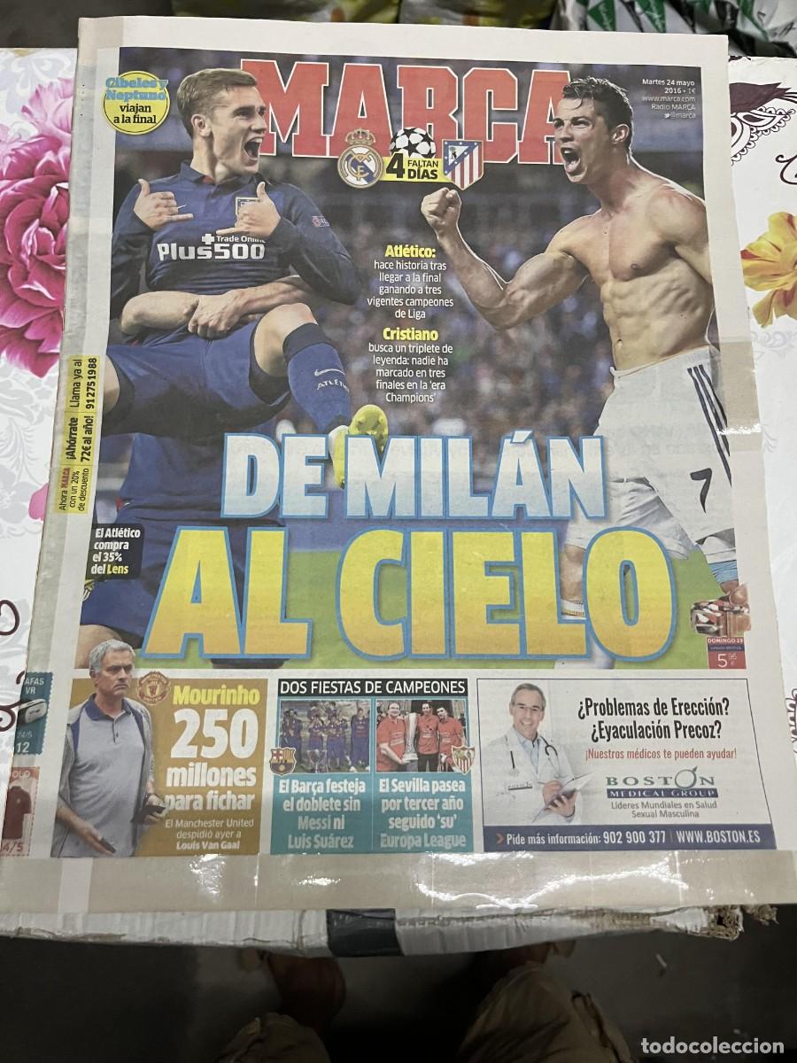 Coleccionismo deportivo: MARCA (24-5-2016) FINAL CHAMPIONS ATLETICO REAL MADRID CRISTIANO RONALDO CELEBRACION COPA BARCELONA