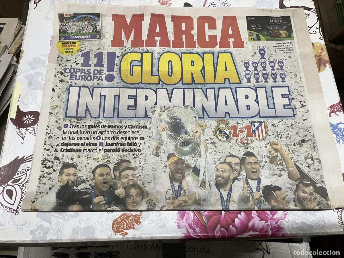 Coleccionismo deportivo: MARCA (29-5-2016) CAMPEON FINAL UEFA CHAMPIONS LEAGUE REAL MADRID 1-1 ATLETICO MADRID