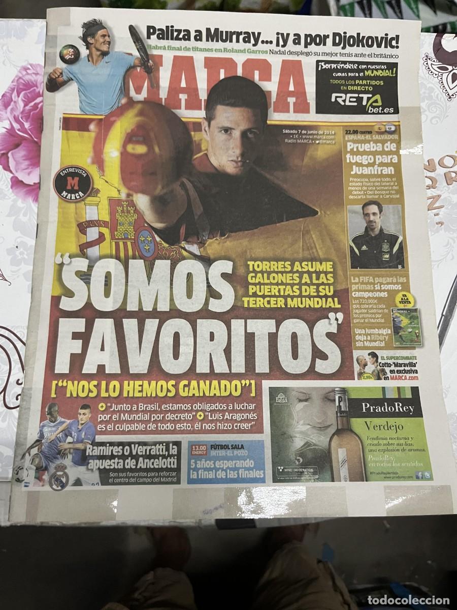 Sports collectibles: MARCA (7-6-2014) FERNANDO TORRES SELECCION ESPA&Ntilde;OLA ESPA&Ntilde;A RAFAEL NADAL MURRAY