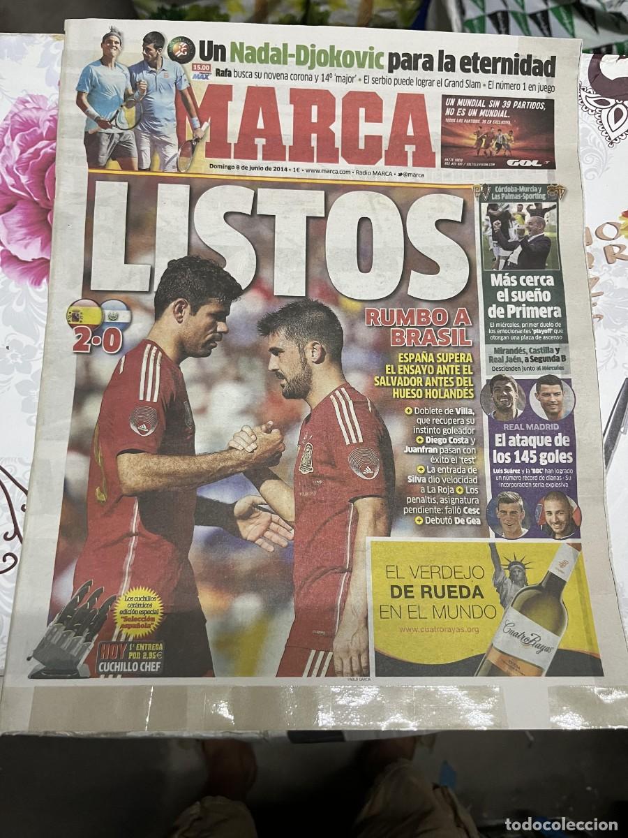 Sports collectibles: MARCA (8-6-2014) SELECCION ESPA&Ntilde;OLA ESPA&Ntilde;A 2-0 ARGENTINA DOBLETE VILLA DIEGO COSTA NADAL DJOKOVIC