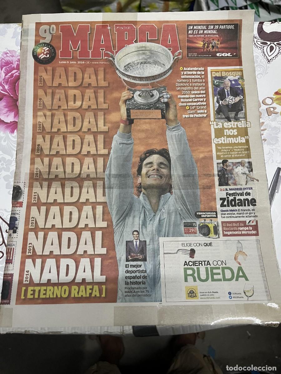 Sports collectibles: MARCA (9-6-2014) CAMPEON FINAL ROLAND GARROS TENIS RAFAEL NADAL DJOKOVIC