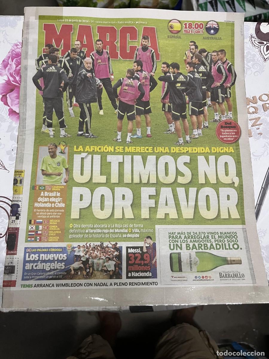 Coleccionismo deportivo: MARCA (23-6-2014) MUNDIAL HOY CAMERUN BRASIL NEYMAR SELECCION ESPA&Ntilde;OLA ESPA&Ntilde;A AUSTRALIA