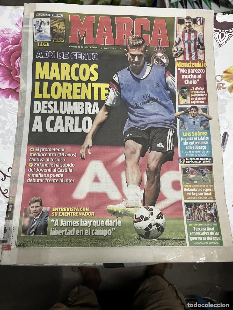 Coleccionismo deportivo: MARCA (25-7-2014) MARCOS LLORENTE JAMES REAL MADRID ANCELOTTI MANDZUKIC FICHAJE ATLETICO
