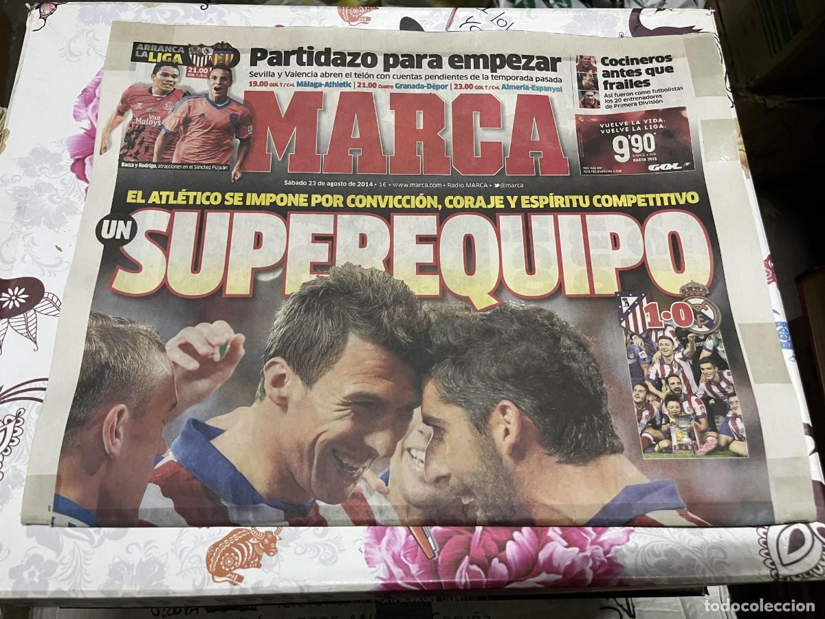 Coleccionismo deportivo: MARCA (19-8-2014) CAMPEON FINAL SUPERCOPA DE ESPA&Ntilde;A ATLETICO MADRID 1-0 REAL MADRID