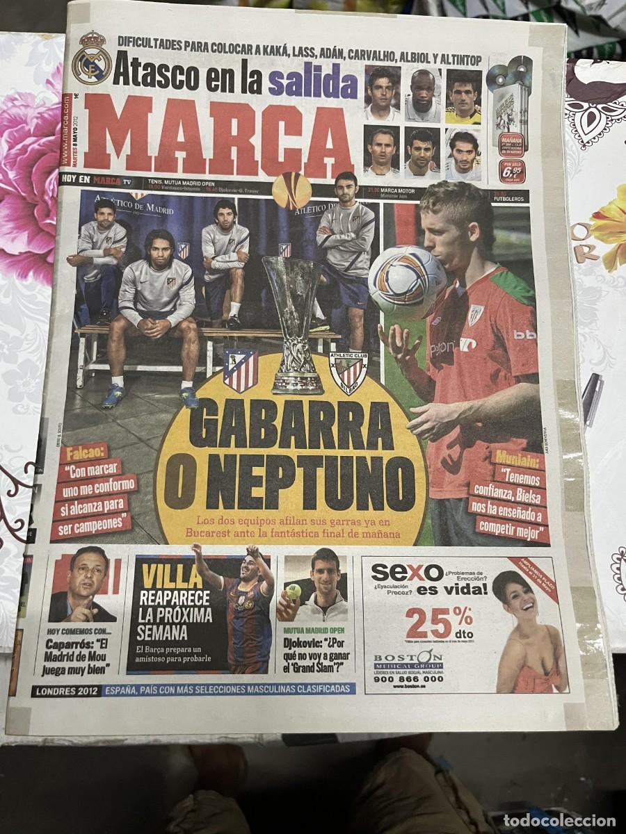 Coleccionismo deportivo: MARCA (8-5-2012) FINAL UEFA EUROPA LEAGUE ATLETICO MADRID ATHLETIC BILBAO GABARRA NEPTUNO