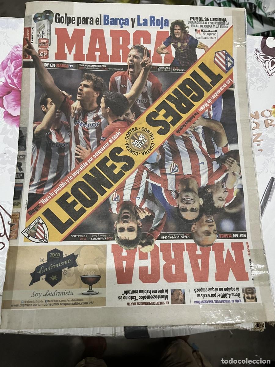 Coleccionismo deportivo: MARCA (9-5-2012) HOY FINAL UEFA EUROPA LEAGUE ATLETICO MADRID ATHLETIC BILBAO TIGRES LEONES