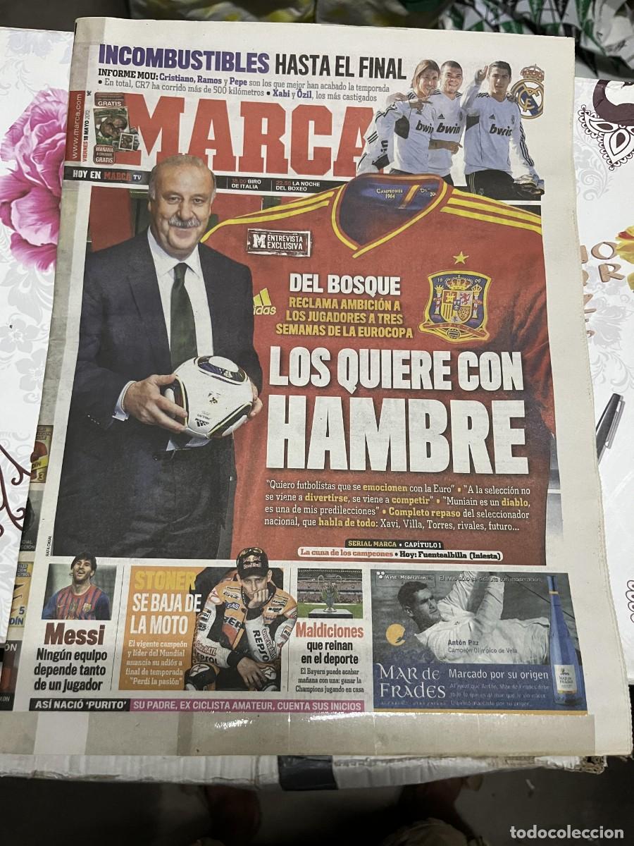 Coleccionismo deportivo: MARCA (18-5-2012) VICENTE DEL BOSQUE ESPA&Ntilde;A SELECCION ESPA&Ntilde;OLA REAL MADRID MESSI