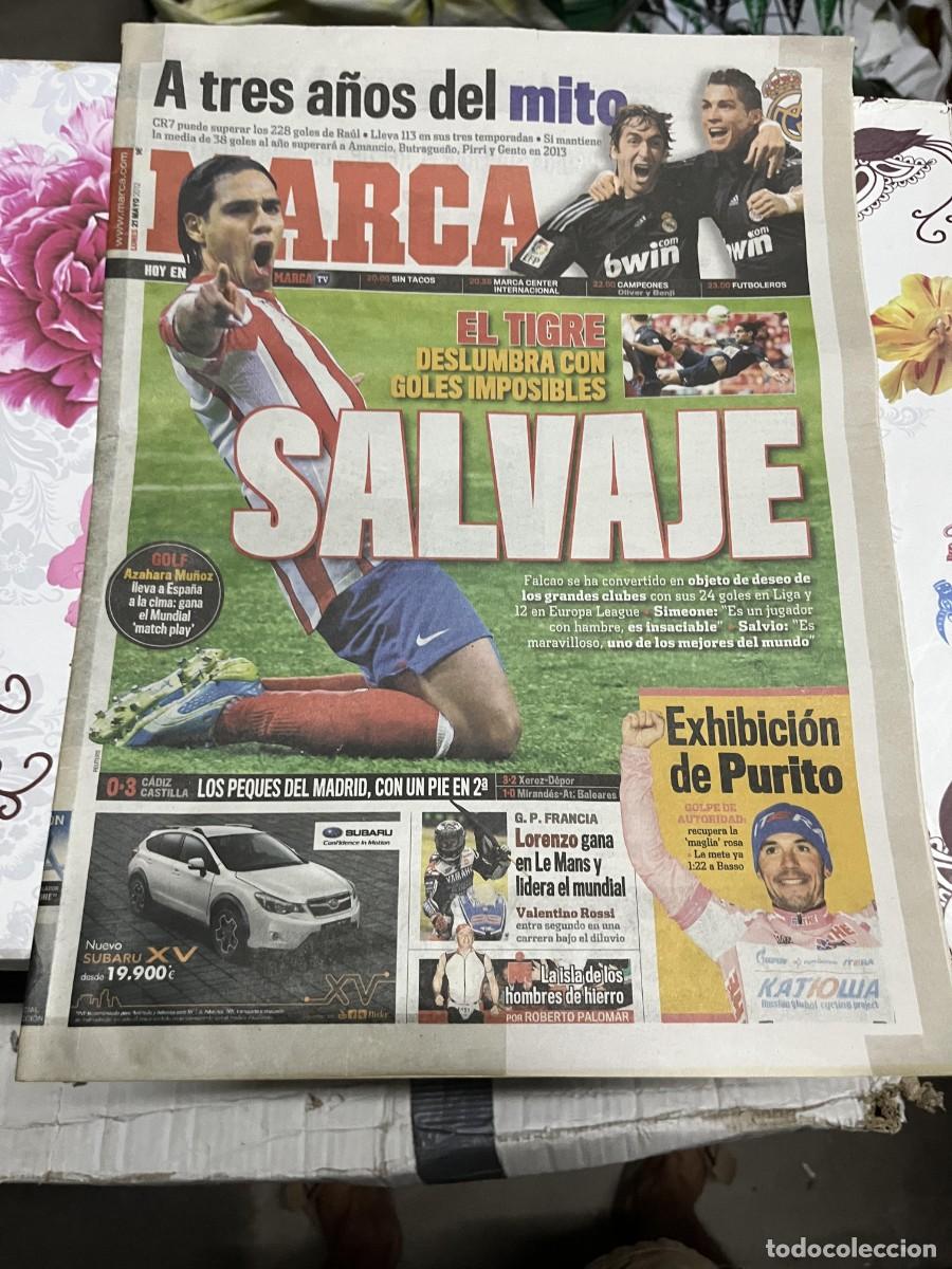 Coleccionismo deportivo: MARCA (21-5-2012) FALCAO ATLETICO MADRID EL TIGRE EXHIBICION PURITO CICLISMO JORGE LORENZO