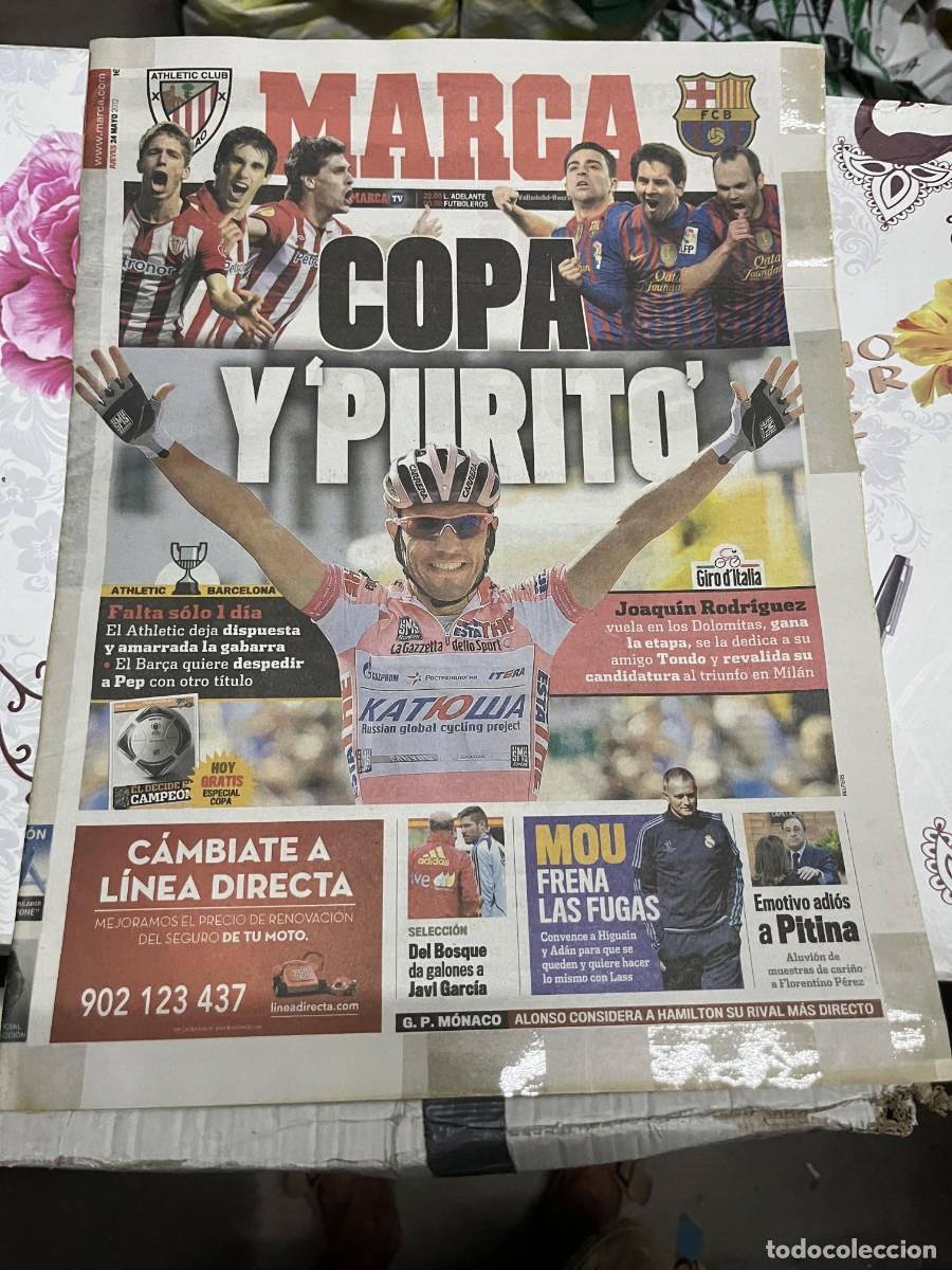 Coleccionismo deportivo: MARCA (24-5-2012) PURITO JOAQUIN RODRIGUEZ CAMPEON DOLOMITAS MOURINHO