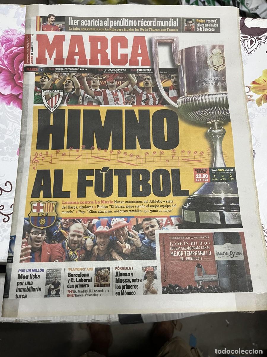 Coleccionismo deportivo: MARCA (25-5-2012) HOY FINAL COPA ATHLETIC BILBAO BARCELONA