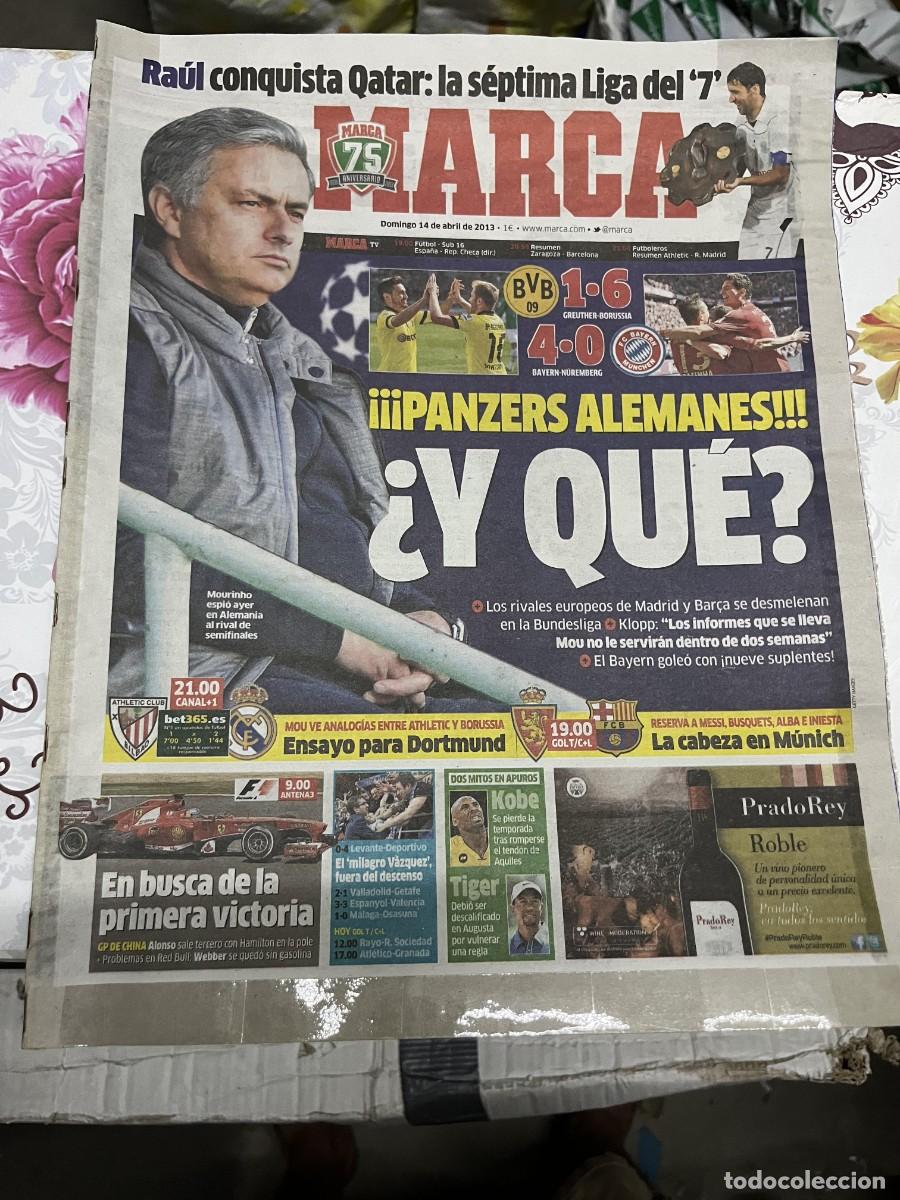 Sports collectibles: MARCA (14-4-2013) CHAMPIONS BORUSSIA DORTMUND 1-6 REAL MADRID BAYERN MUNCHEN 4-0 BARCELONA