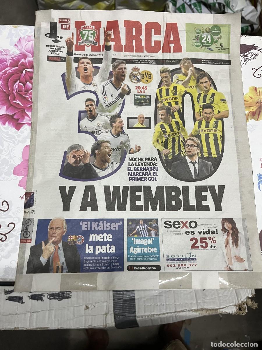 Sports collectibles: MARCA (30-4-2013) HOY CHAMPIONS REAL MADRID BORUSSIA DORTMUND BARCELONA BAYERN MUNCHEN