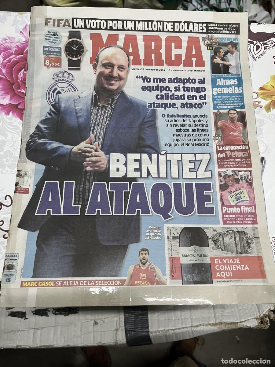 Coleccionismo deportivo: MARCA (29-5-2015) FIFA ATHLETIC BILBAO BARCELONA RAFA BENITEZ BACCA MARC GASOL