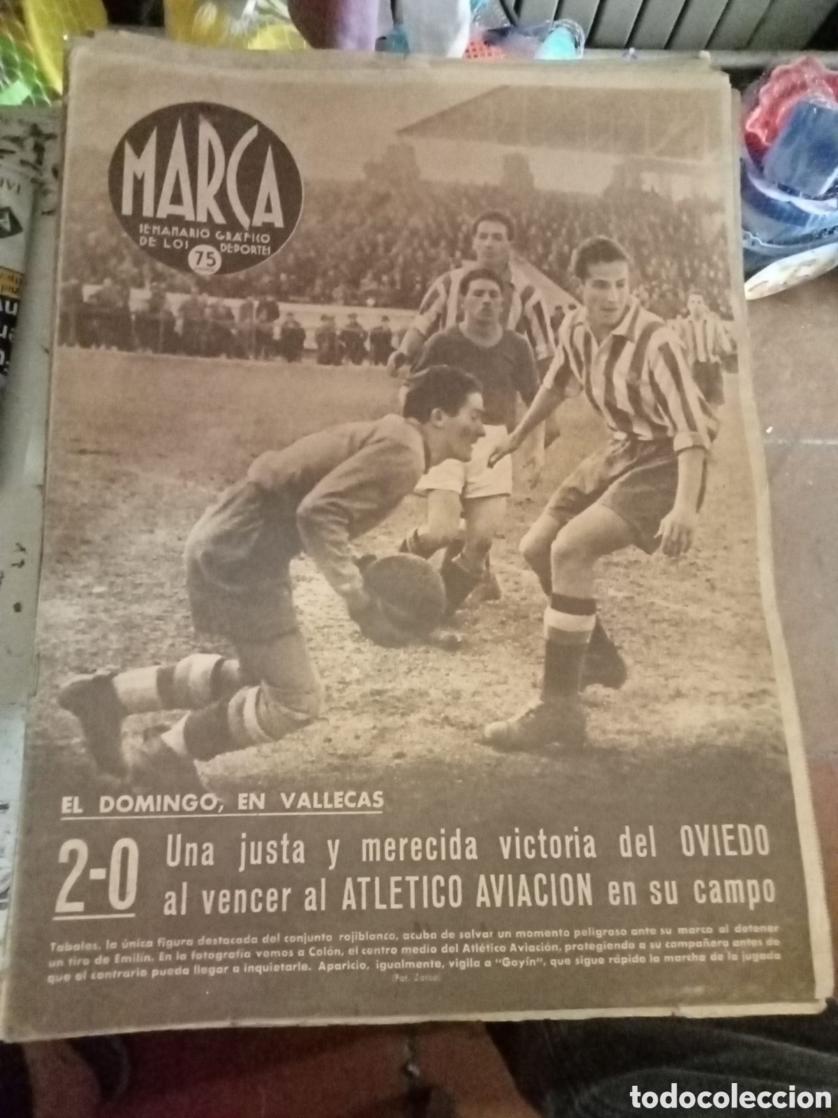 Coleccionismo deportivo: marca semanario grafico de los deportes 13 enero 1942 n&ordm; 153