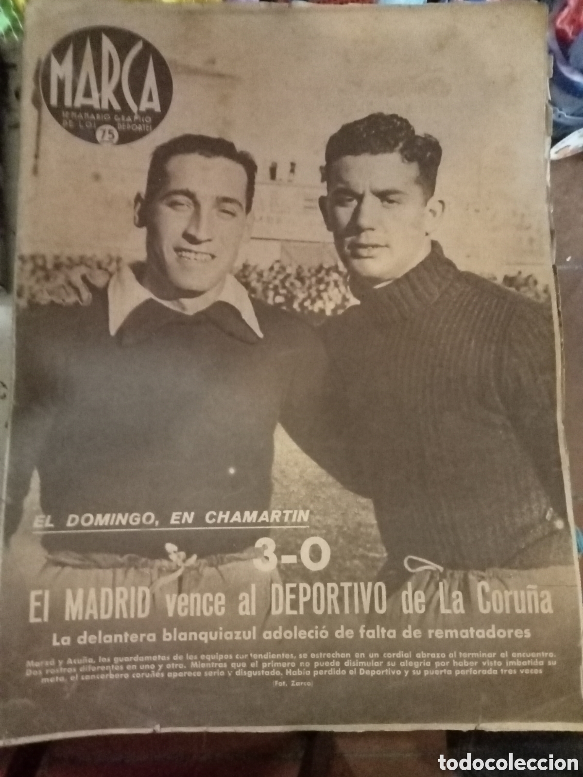 Coleccionismo deportivo: marca semanario grafico de los deportes 3 febrero 1942 n&ordm; 156
