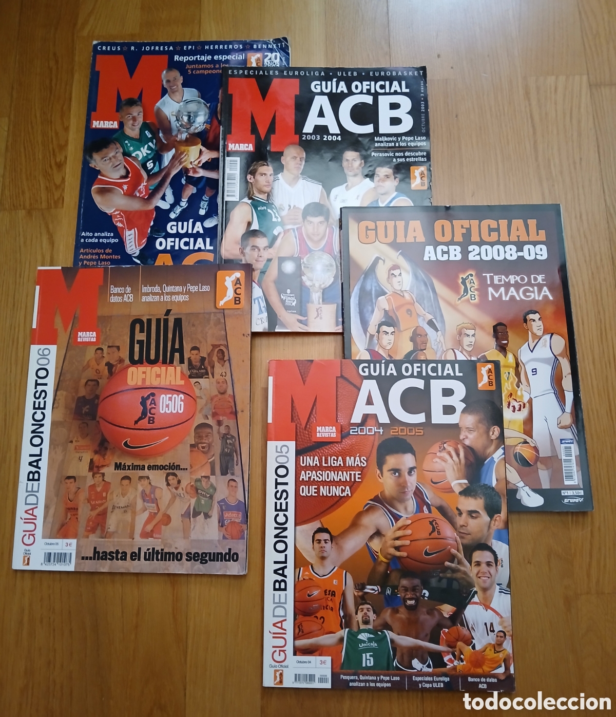 Colecionismo desportivo: Colecci&oacute;n gu&iacute;as Marca ACB siglo XXI