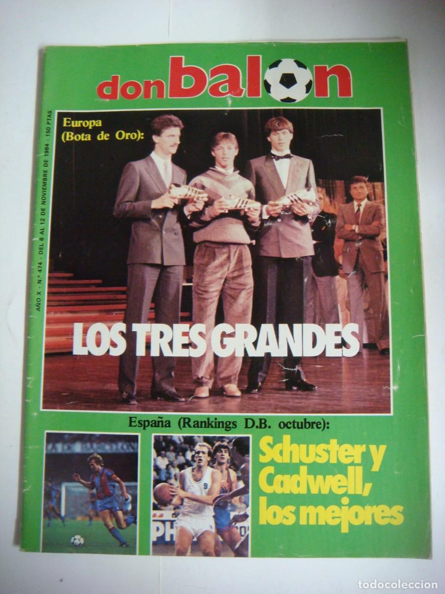 Collectionnisme sportif: REVISTA DE DON BALON A&Ntilde;O 1984 N&ordm;-474-CAJ-REV-N&ordm;-1