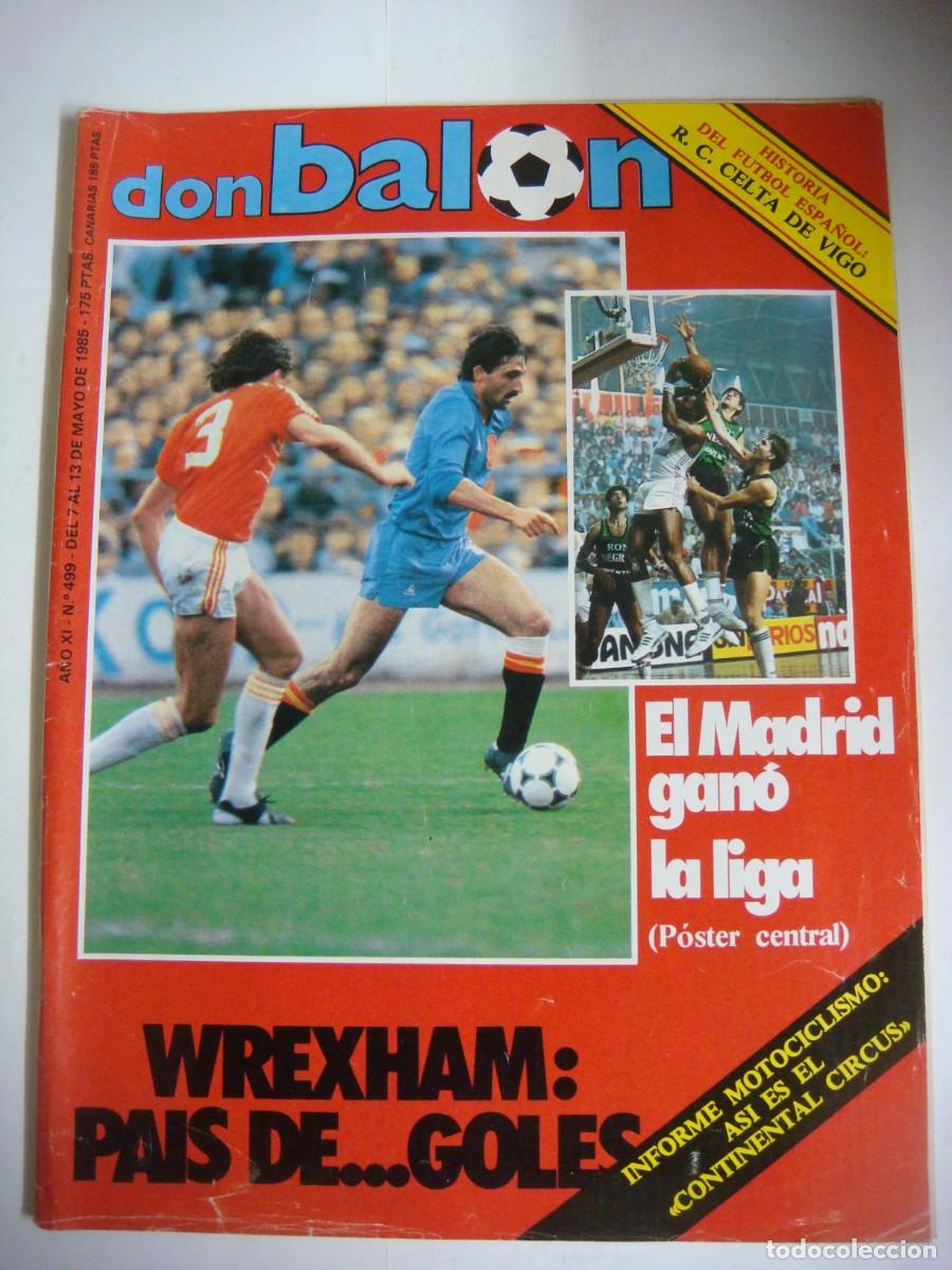 Coleccionismo deportivo: REVISTA DE DON BALON A&Ntilde;O 1985 N&ordm;-499-CAJ-REV-N&ordm;-1