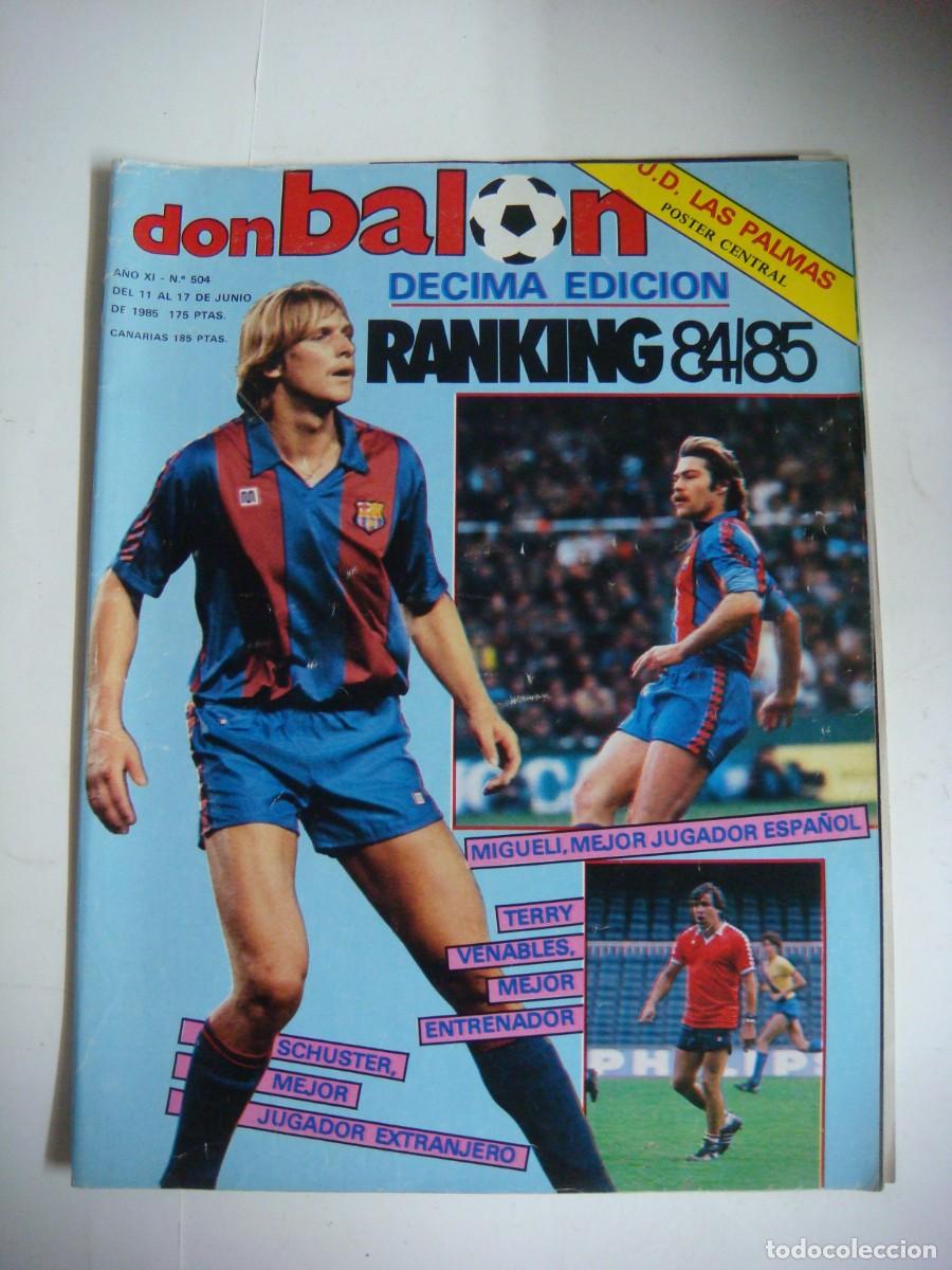 Collectionnisme sportif: REVISTA DE DON BALON A&Ntilde;O 1985 N&ordm;-504-CAJ-REV-N&ordm;-1